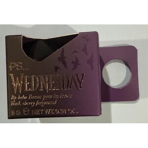 Wednesday Lip Balm Black Cherry Fragrance .31 Oz New